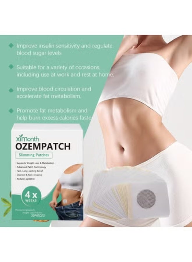 ximonth 2-PACKS Herbal Care Slimming Patches, Weight Loss Patches,4 Weeks Supply , Easy Daily Application 30pcs*2 - Image 5